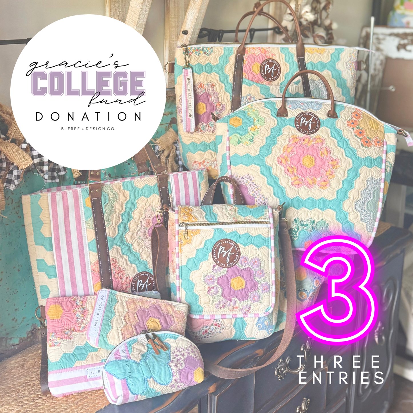 Gracie College Fund Donation-3 ENTRIES