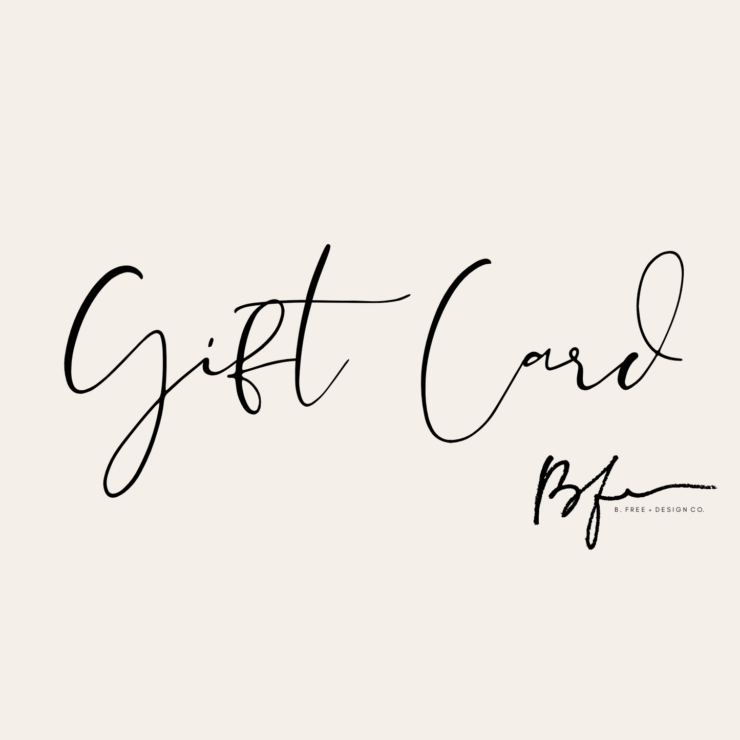 B. Free Design Co Gift Card