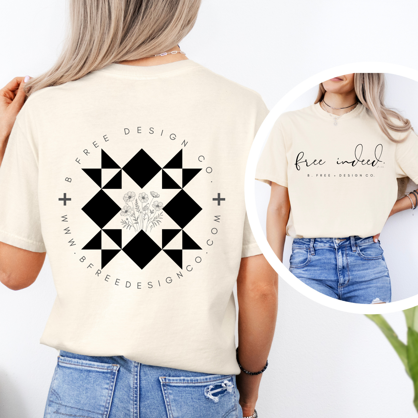 Free Indeed Ivory Logo Tee