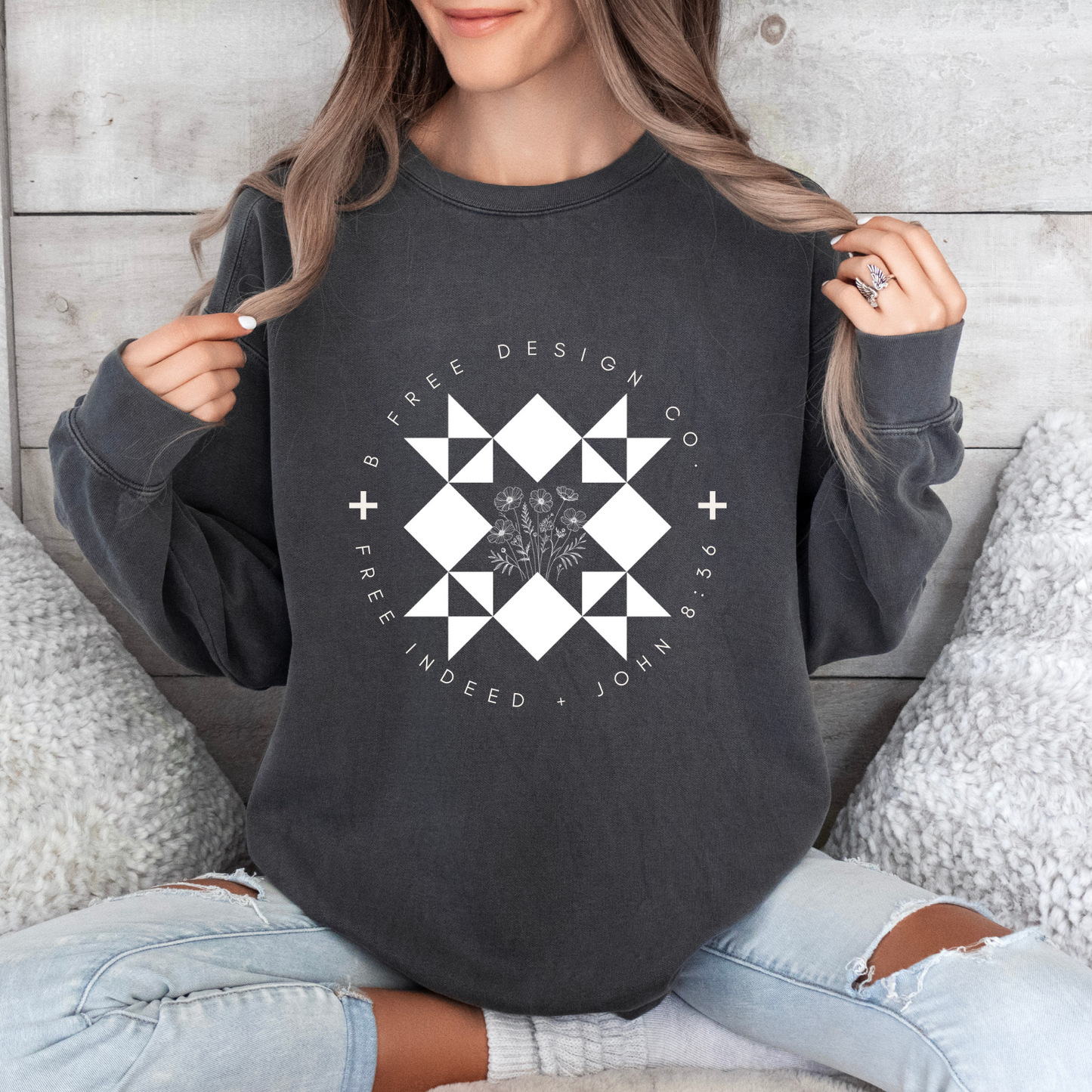 B Free Design Co Logo Sweatshirt