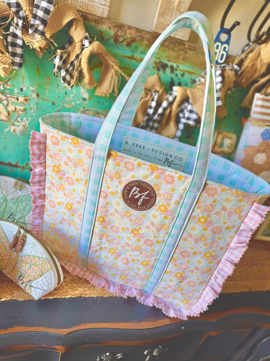 Limited Collection Ruffled Gracie Tote