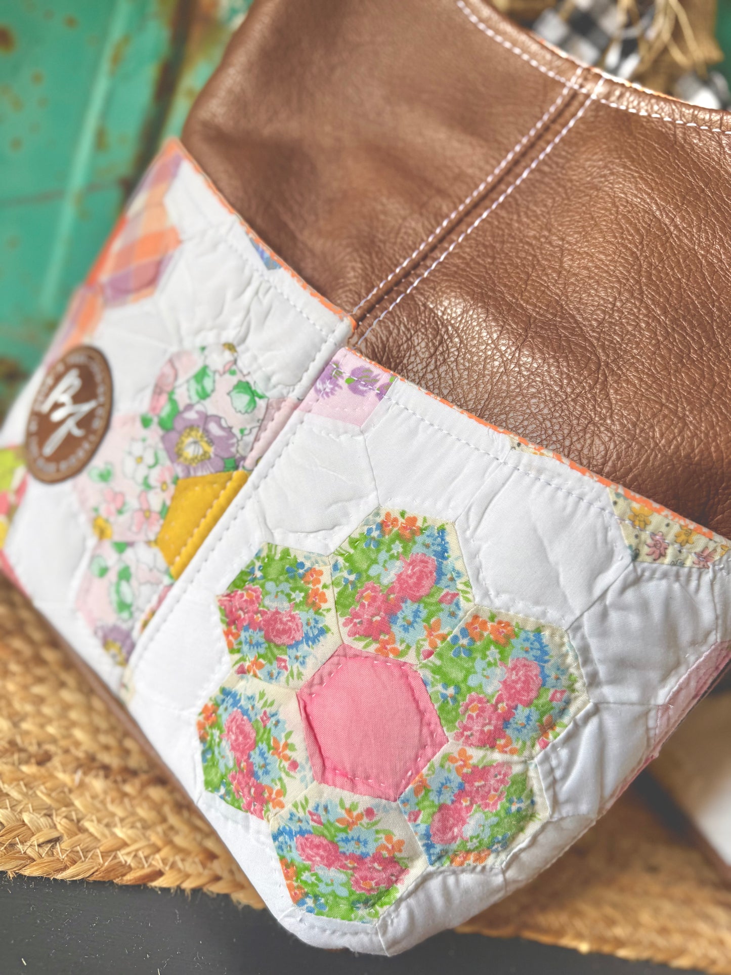 Limited Collection Leather County Fair Tote NO.059CF