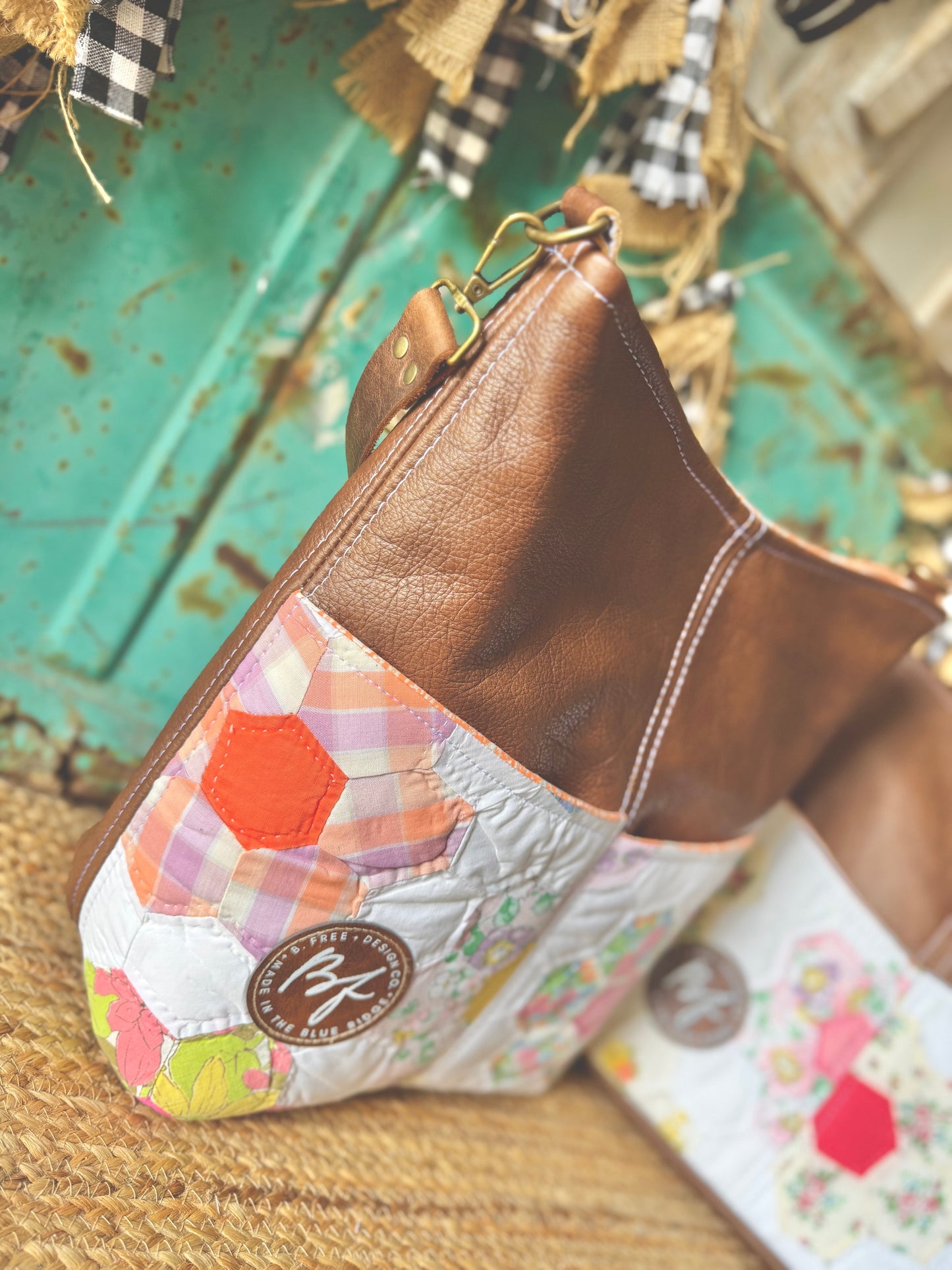 Limited Collection Leather County Fair Tote NO.059CF
