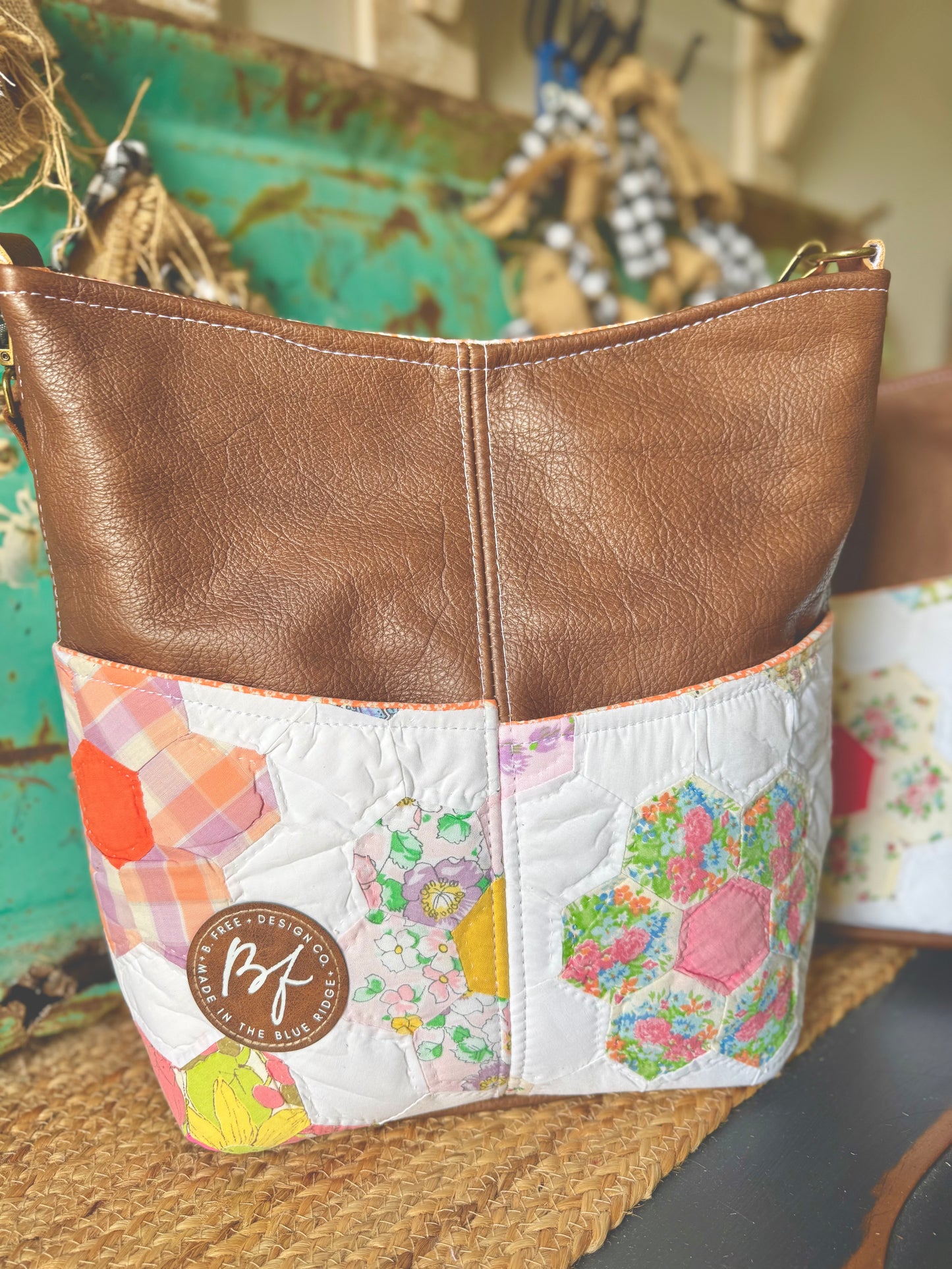 Limited Collection Leather County Fair Tote NO.059CF