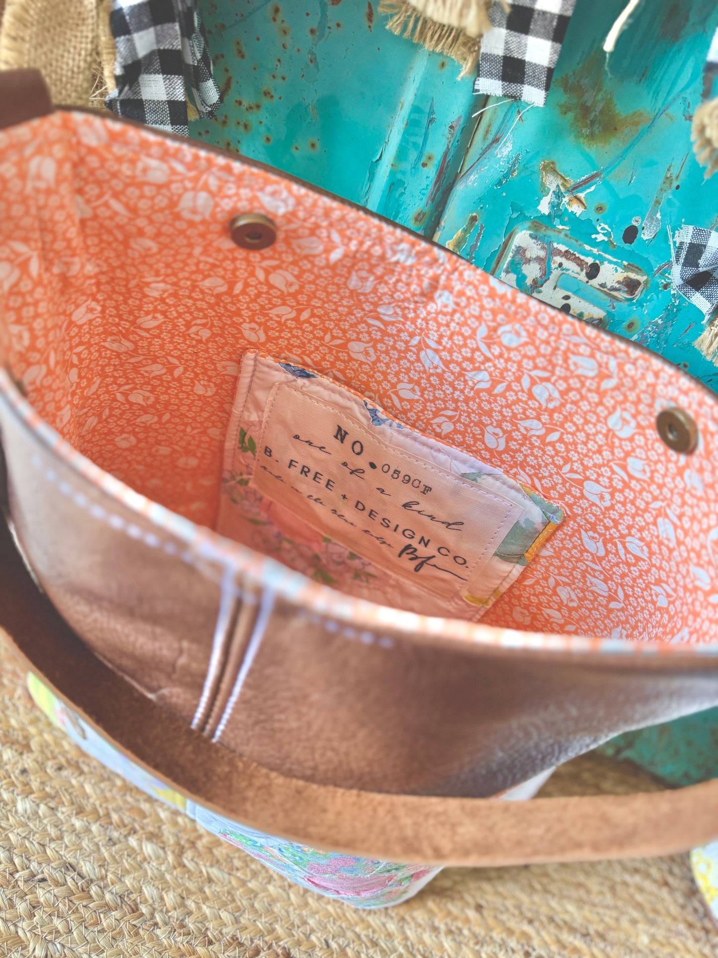 Limited Collection Leather County Fair Tote NO.059CF