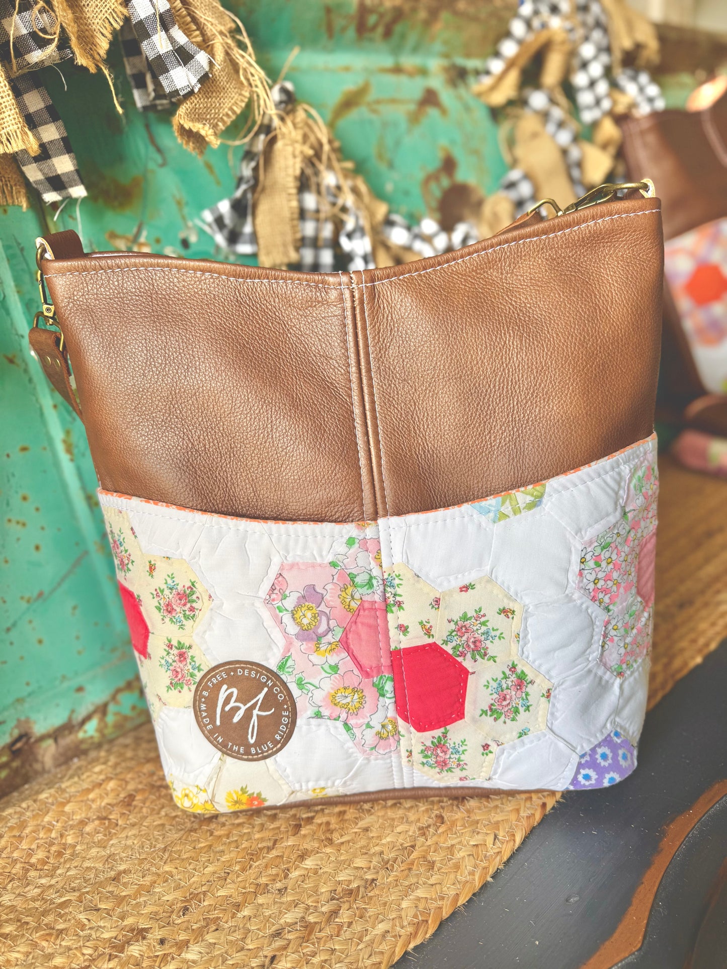 Limited Collection Leather County Fair Tote NO.058CF