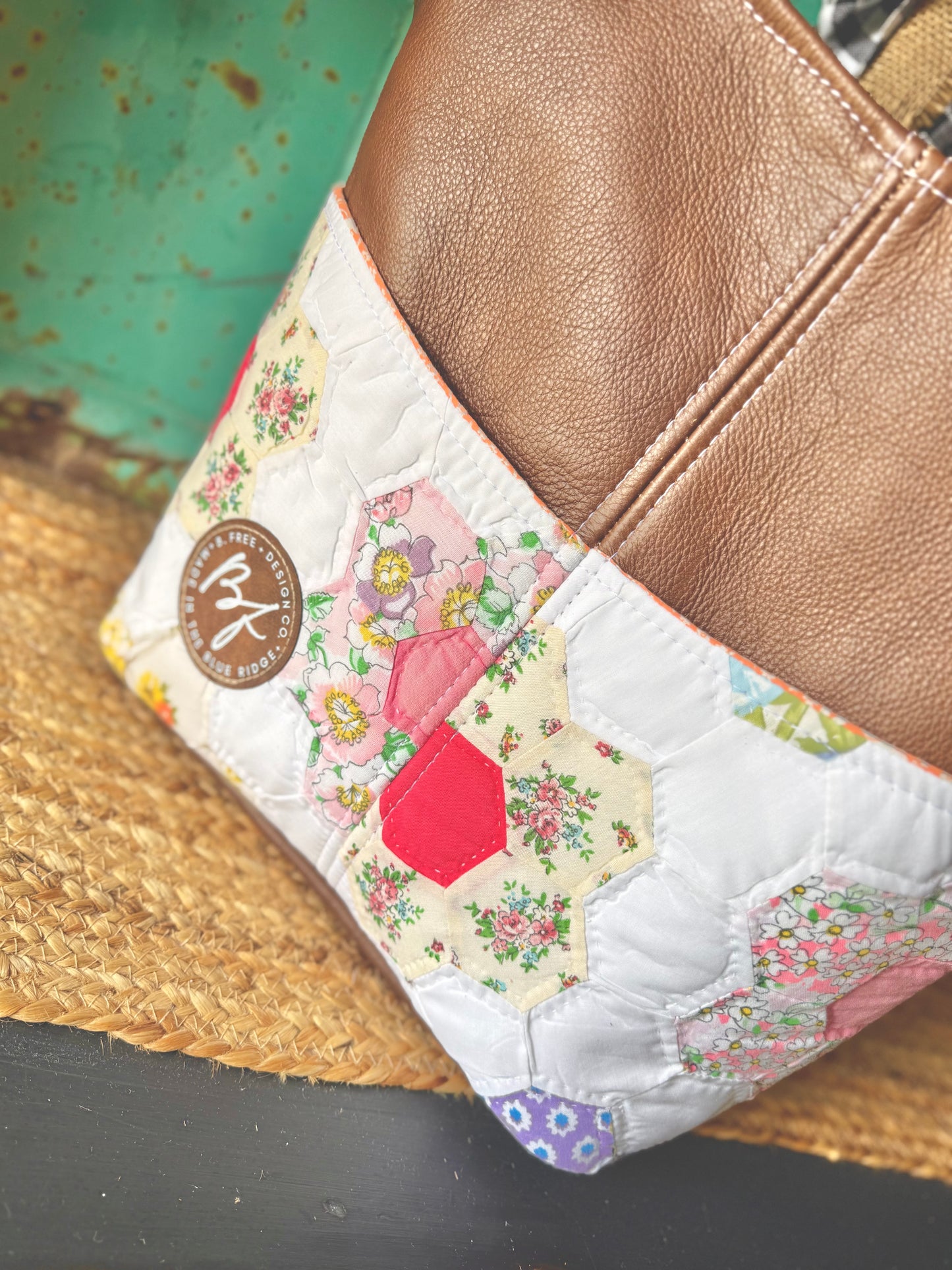 Limited Collection Leather County Fair Tote NO.058CF