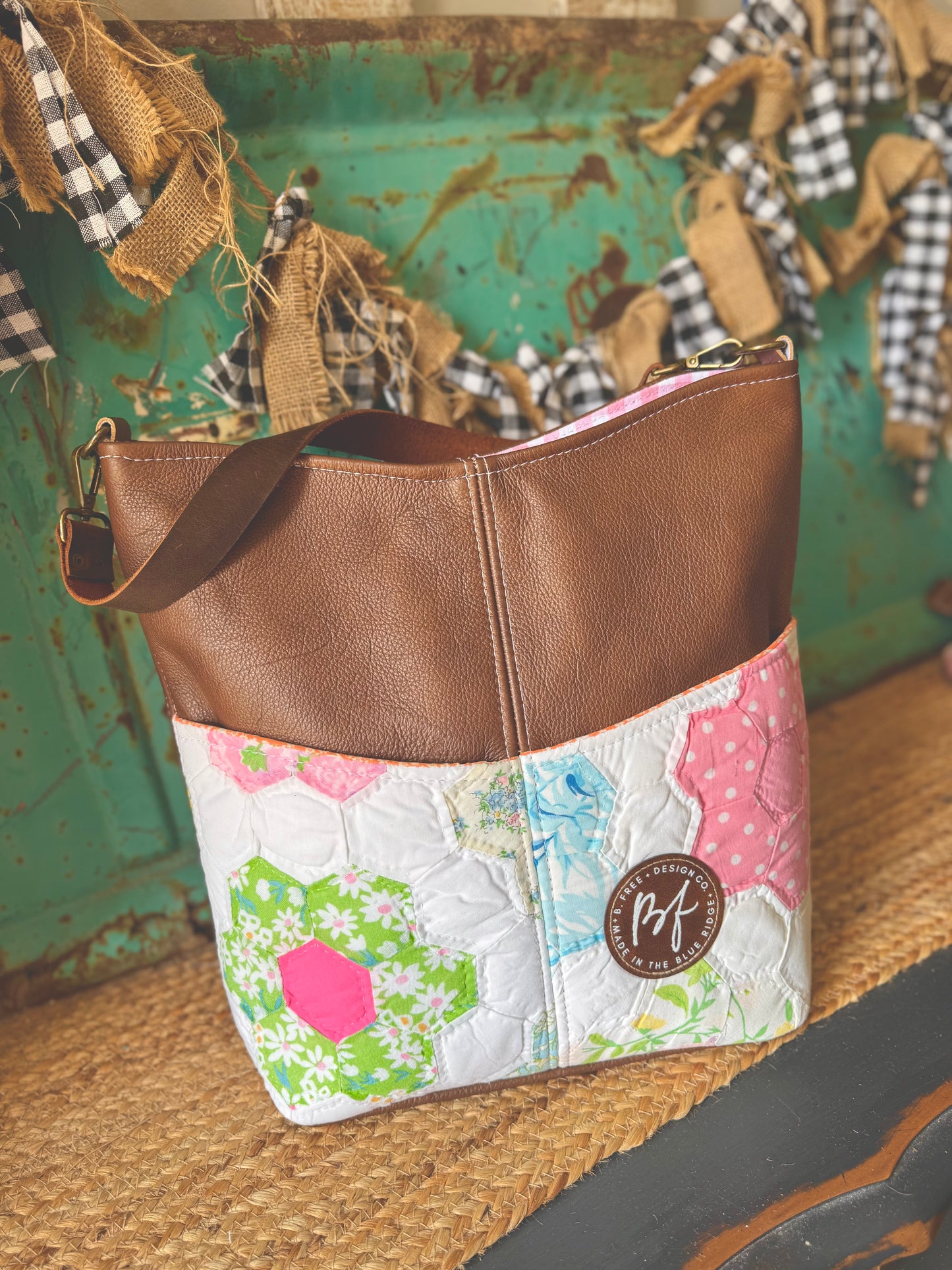 Limited Collection Leather County Fair Tote NO.060CF