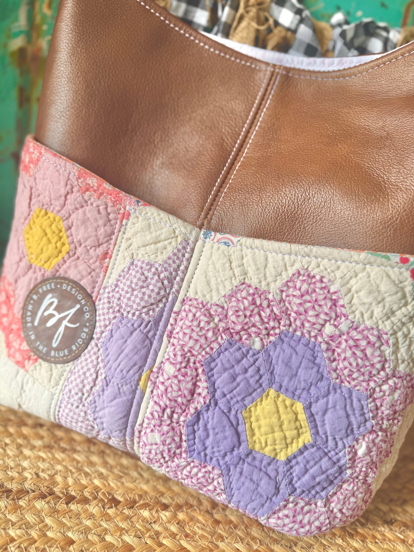 Limited Collection Leather County Fair Tote NO.061CF