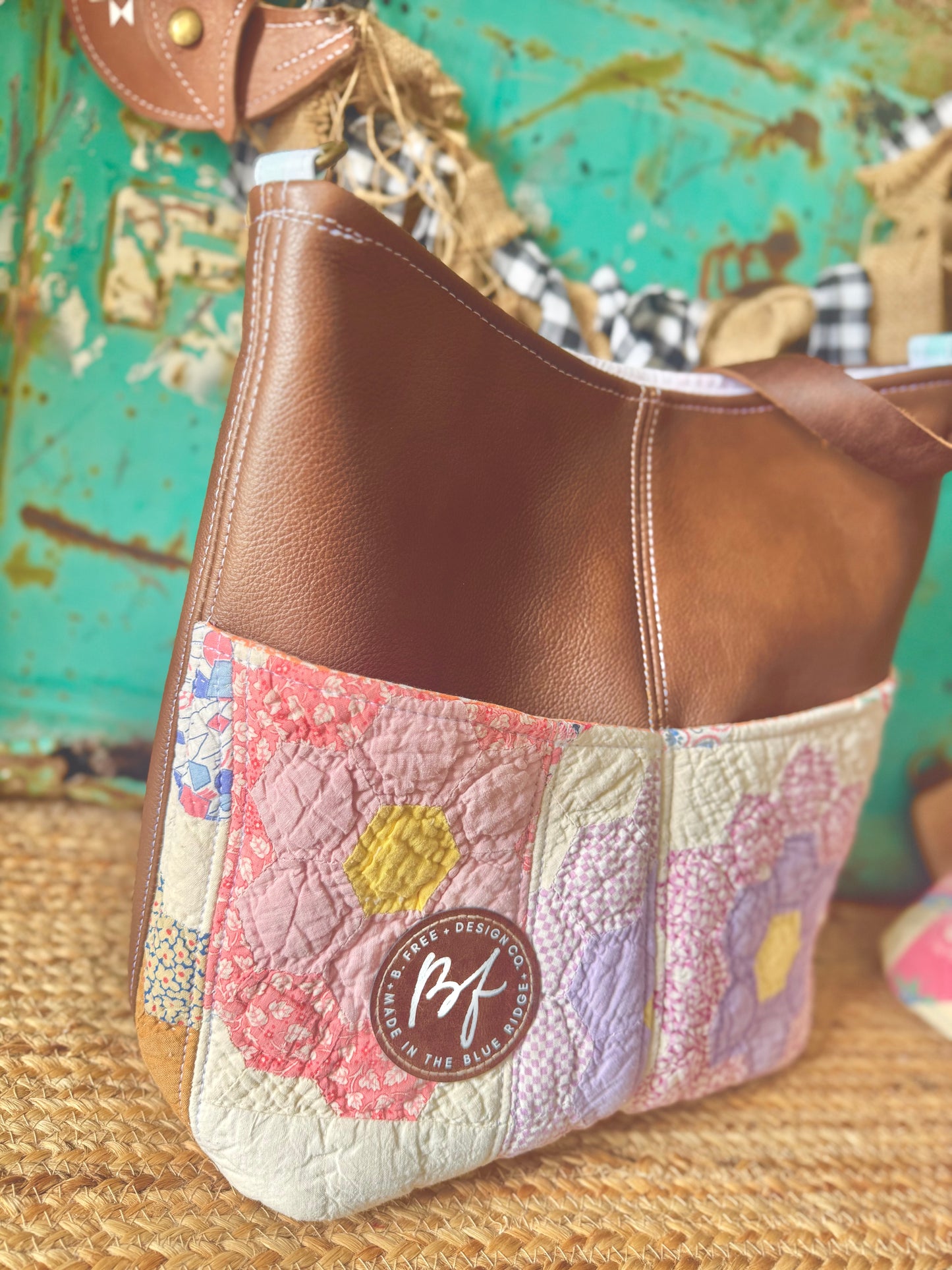 Limited Collection Leather County Fair Tote NO.061CF