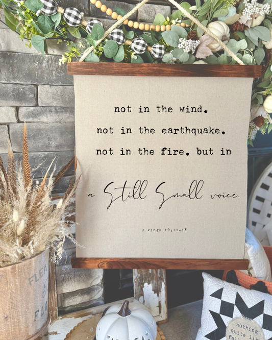 Still Small Voice-Scroll Tapestry